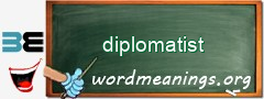 WordMeaning blackboard for diplomatist